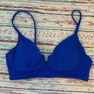 Royal blue bikini top